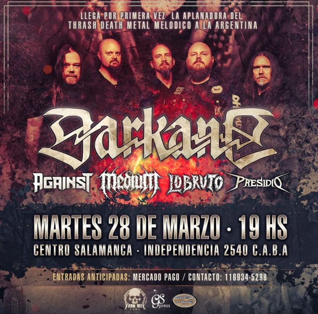 Darkane la aplanadora de Thrash Death Metal Melódico en Argentina