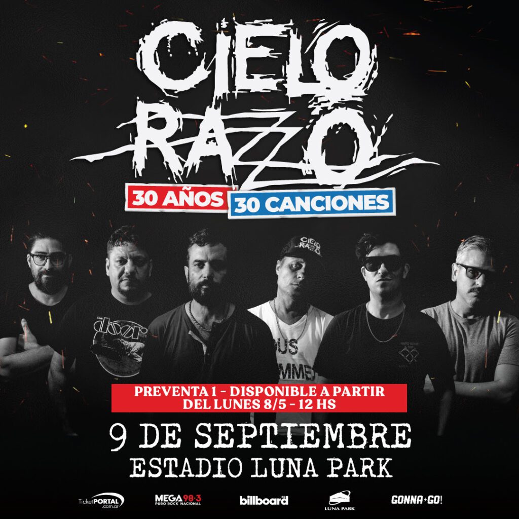 Cielo Razzo celebra 30 años en el Luna Park