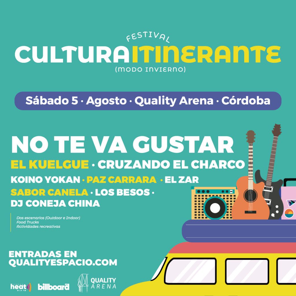 El festival Cultura Itinerante llega al Quality de Córdoba