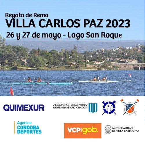 Se realizará la Regata de Remo «Copa Carlos Paz 2023»