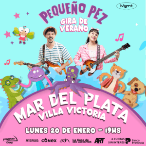 Pequeño Pez llega con su gira de verano a Mar del Plata!!