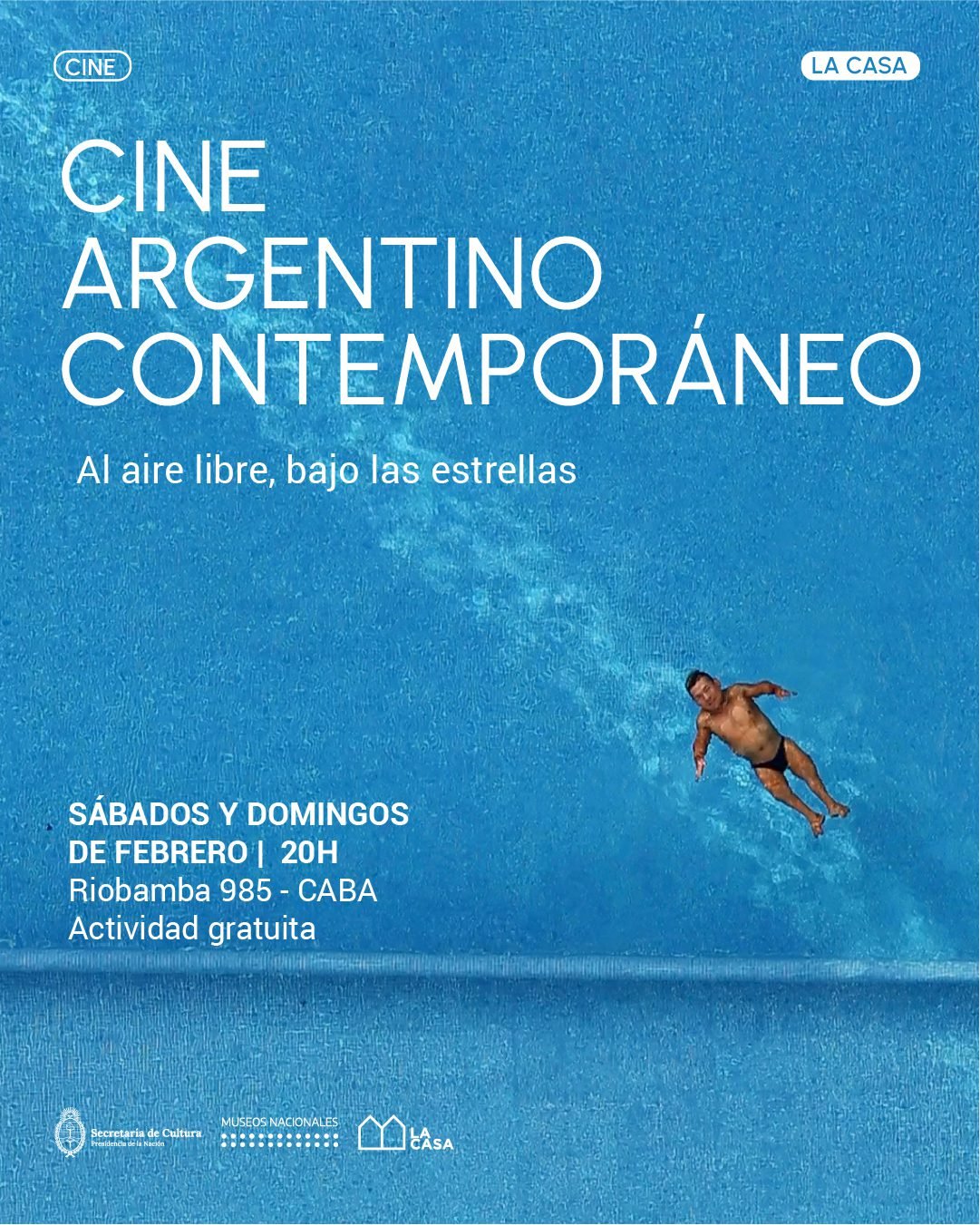 Cine en el patio de la Casa: Ciclo de Cine Argentino Contemporáneo al aire libre