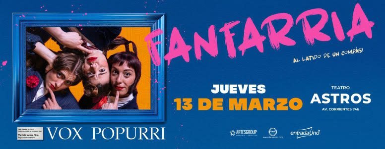 Vox Popurri llega a Calle Corrientes con ‘Fanfarria, al Latido de un Compás’