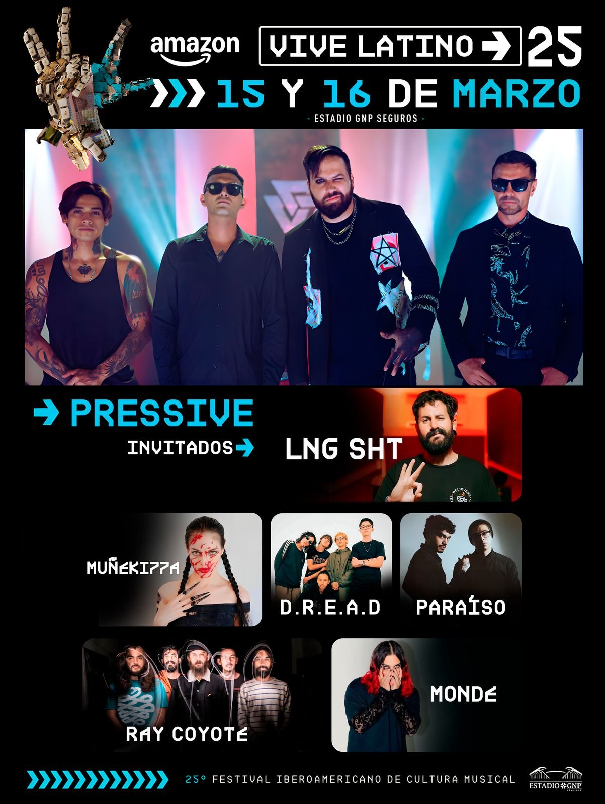 Vive Latino México Festival Metal “Intolerante…”y Arcadia Festival de Música   Electrónica
