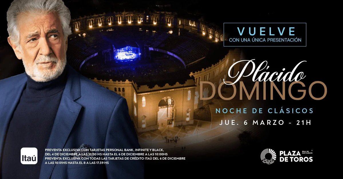 Uruguay.Plácido Domingo inicia en Colonia su gira 2025 que continuará en Europa