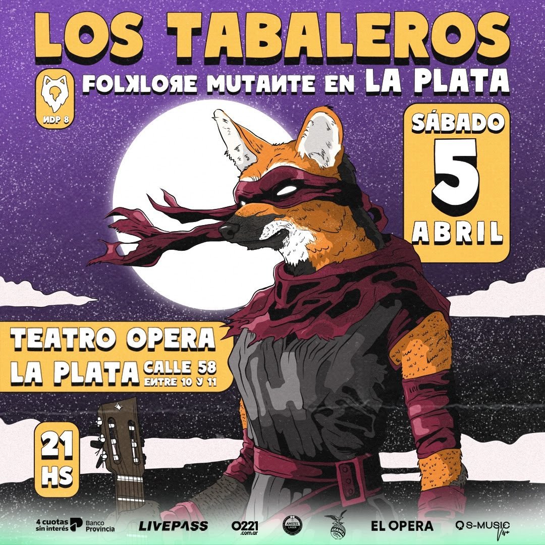 Los Tabaleros se presentarán en el Teatro Opera de La Plata