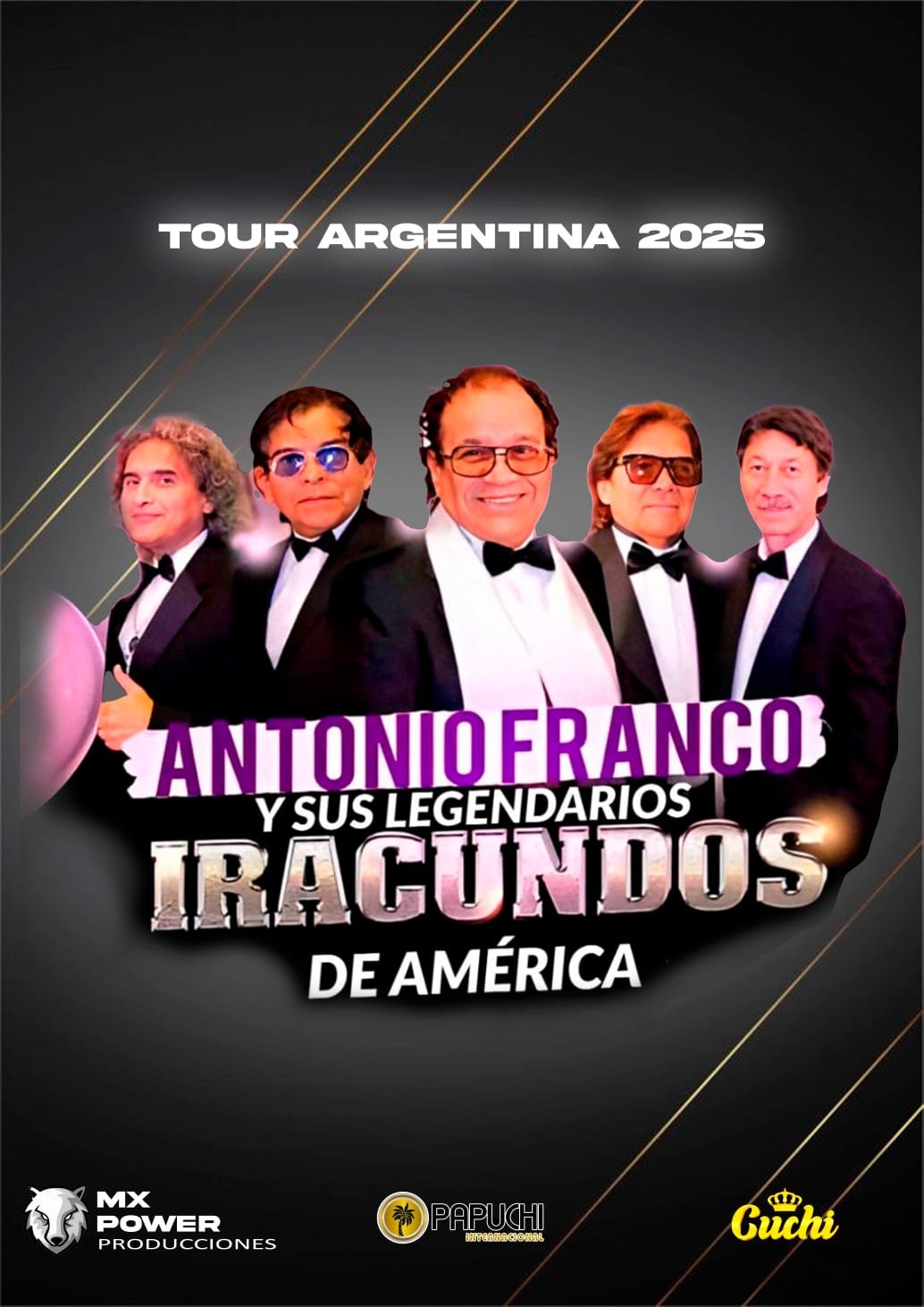 Antonio Franco y sus Legendarios Iracundos de América llegan al Gran Rex