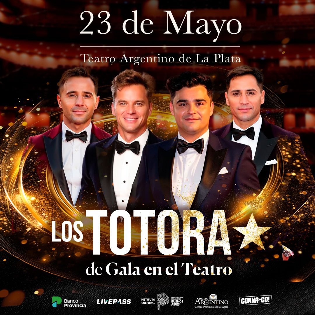 Los Totora llegan al Teatro Argentino