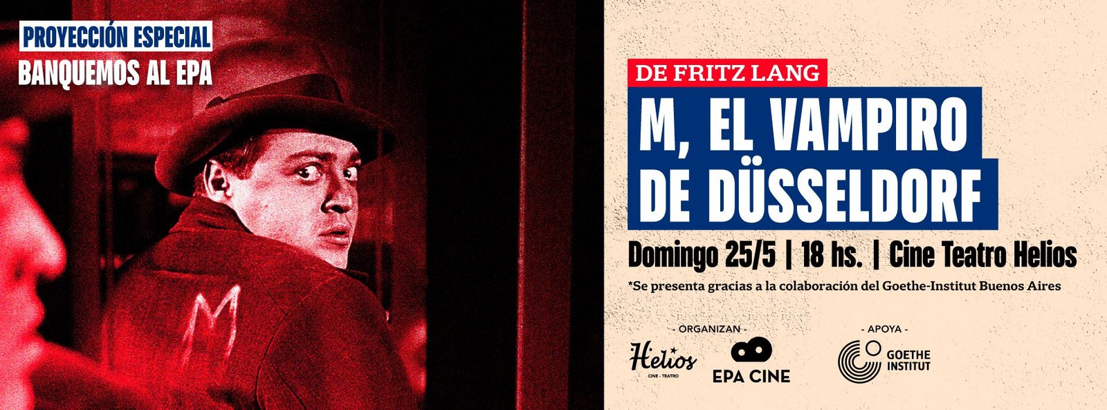 Proyección Especial: EPA Cine el 25 de Mayo