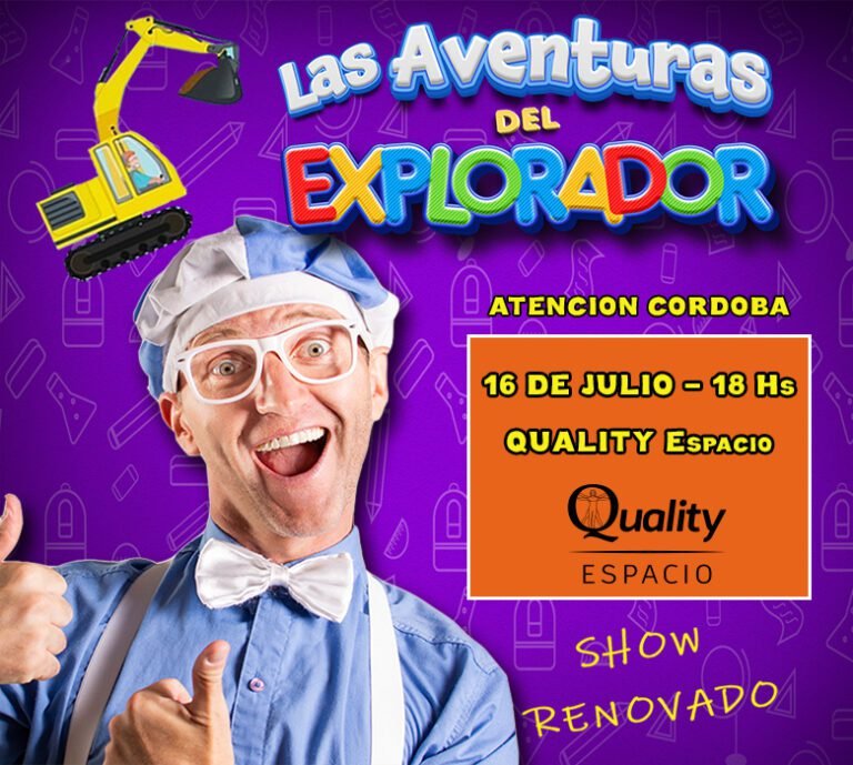 Córdoba. “Las Aventuras del Explorador” llega al Quality Espacio