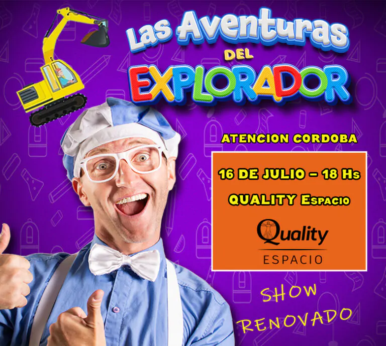 Córdoba. “Las Aventuras del Explorador” llega al Quality Espacio