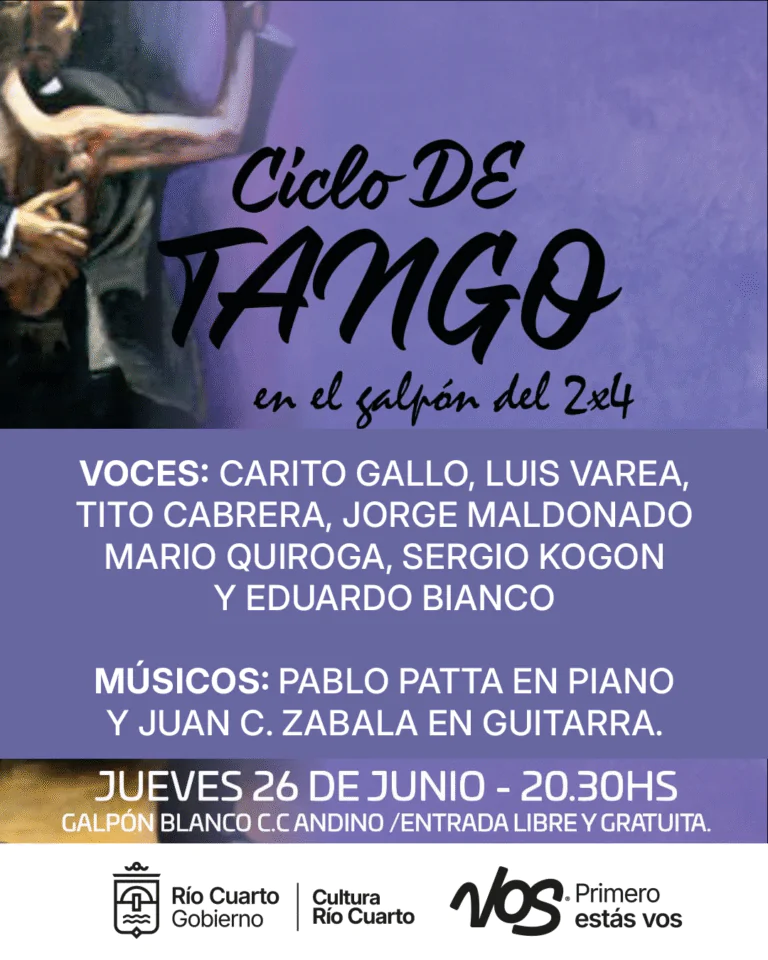 Córdoba. Agenda cultural de Rio Cuarto