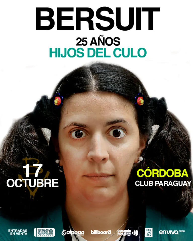 Córdoba. Bersuit celebra 25 Años de “Hijos del Culo”