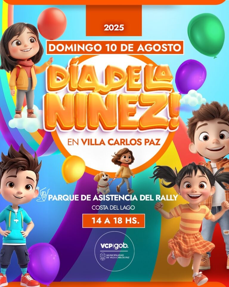 Córdoba. Villa Carlos Paz se prepara para el gran festejo del Día de la Niñez