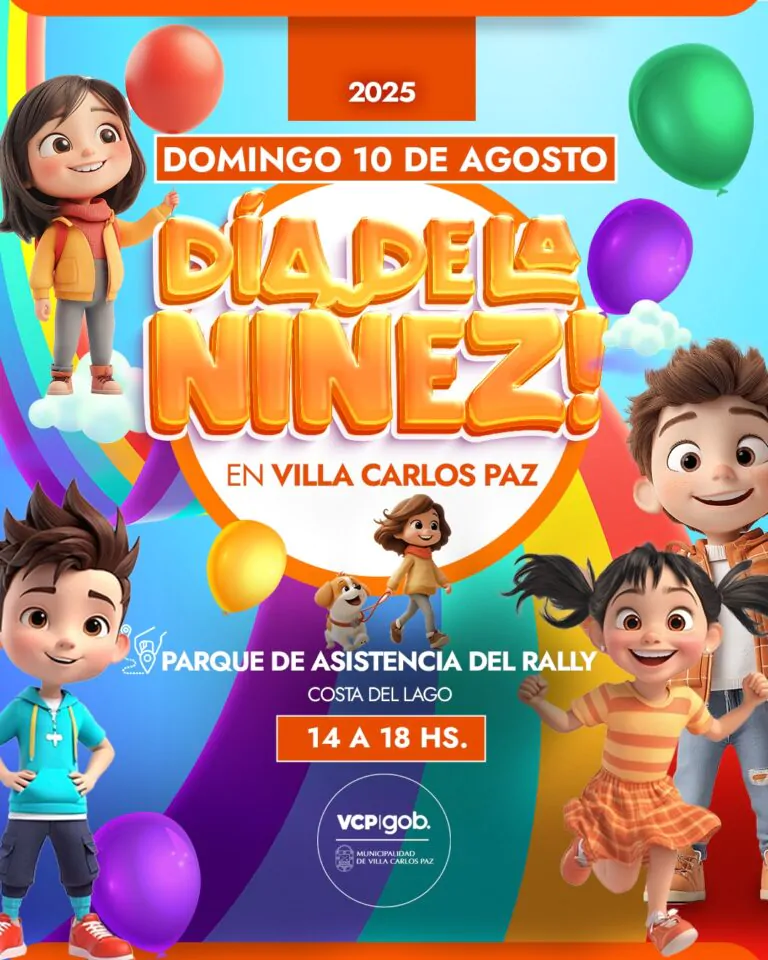 Córdoba. Gran fiesta del día de la niñez en el Lago San Roque