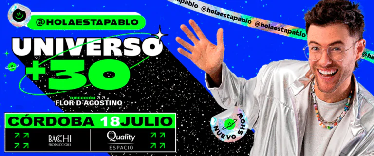 Córdoba. “Hola Está Pablo” llega al Quality Espacio