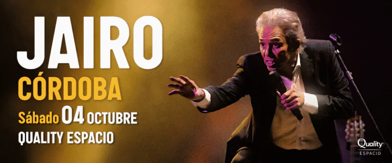 Córdoba. Jairo se presentará en el Quality Espacio
