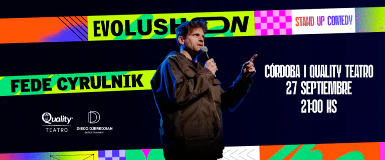 Córdoba. Fede Cyrulnik presenta su unipersonal «Evolushon» en Quality