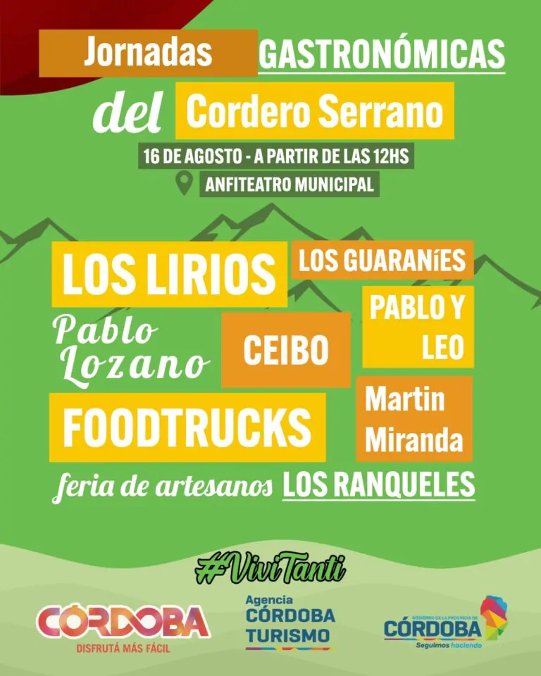 Tanti,Córdoba.Llega la11ª Jornada Gastronómica del Cordero Serrano