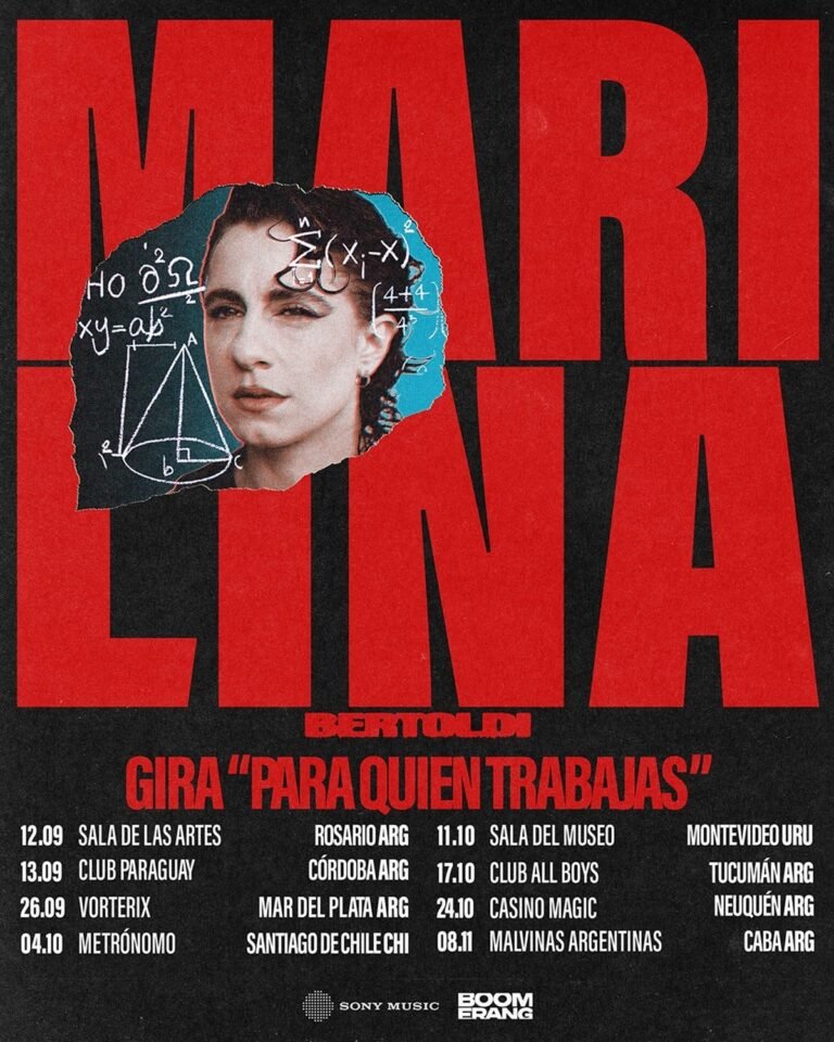 Marilina Bertoldi anuncia gira por Argentina, Uruguay y Chile