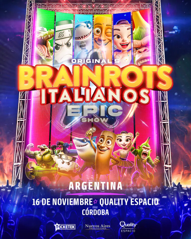 Córdoba. Brainrots Italianos Epic Show llega al Quality