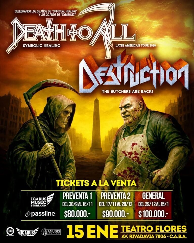 Argentina. Death To All llega al Teatro Flores