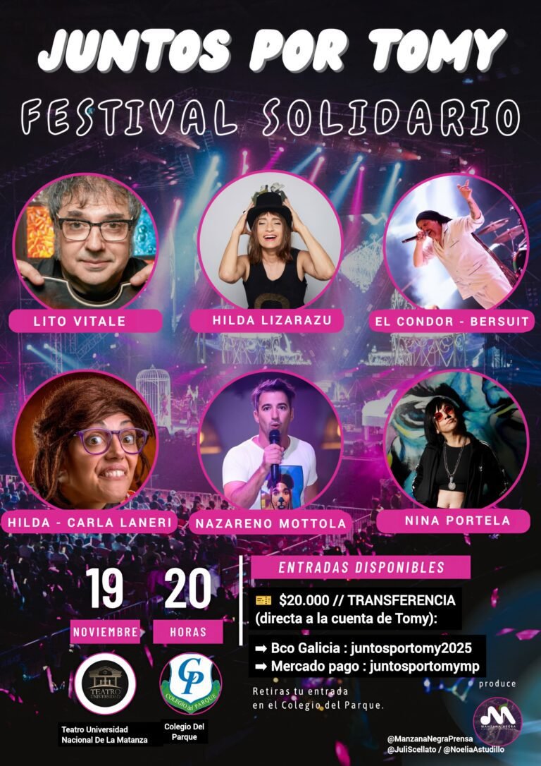 Buenos Aires. Juntos por Tomy: Festival solidario
