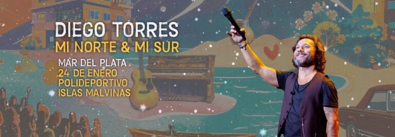 La Costa. Diego Torres regresa a Mar del Plata con su nuevo álbum «Mi Norte»