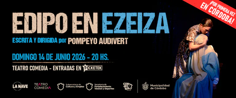 Pompeyo Audivert llega a Córdoba con “Edipo en Ezeiza” en 2026