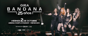 Bandana celebra 25 años con show en Mendoza en 2026. Tickets online