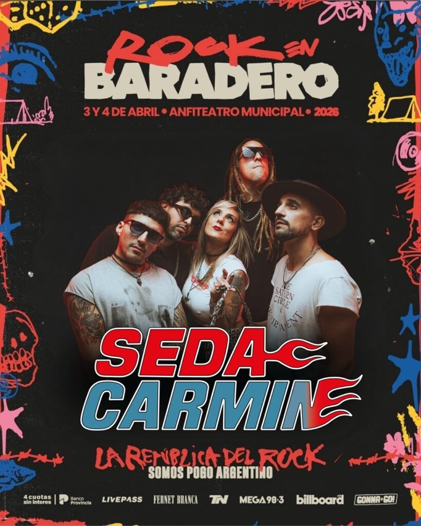 Seda Carmín se suma al Baradero Rock en 2026
