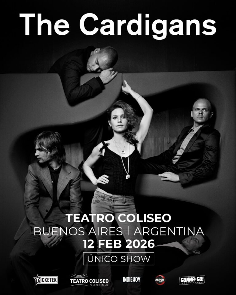The Cardigans debutan en la Argentina con show en el Teatro Coliseo en 2026