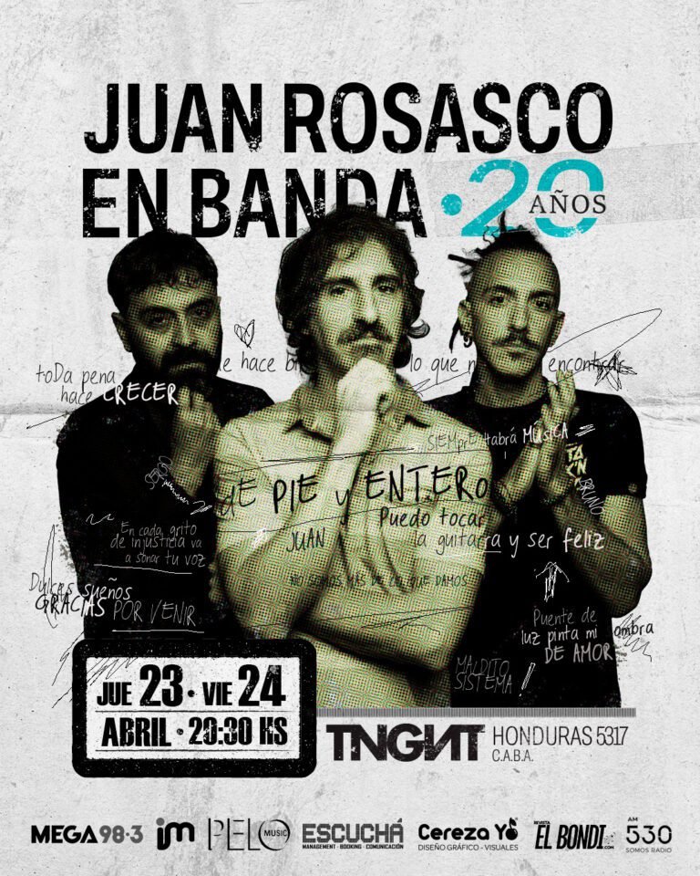 Juan Rosasco en Banda celebra 20 años de trayectoria en 2026