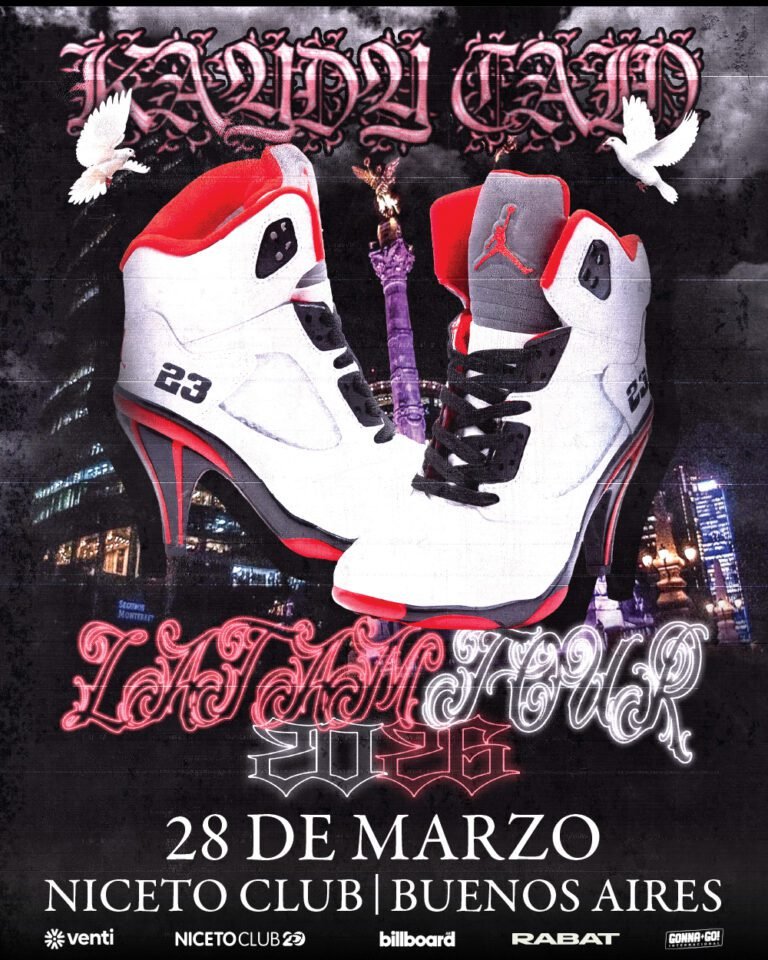 Kaydy Cain llega a Niceto Club con su LATAM Tour 2026