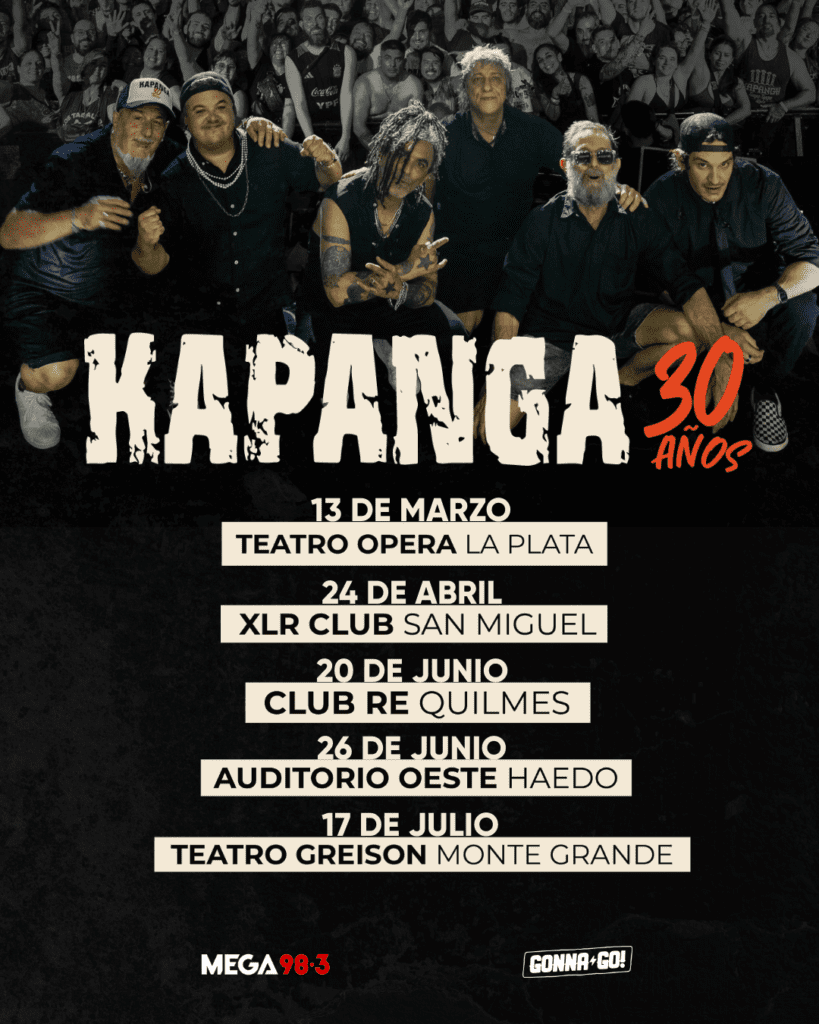 Kapanga celebra 30 años con una gira nacional en 2026