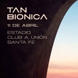 Tan Biónica vuelve con su gira al Estadio 15 de Abril en 2026