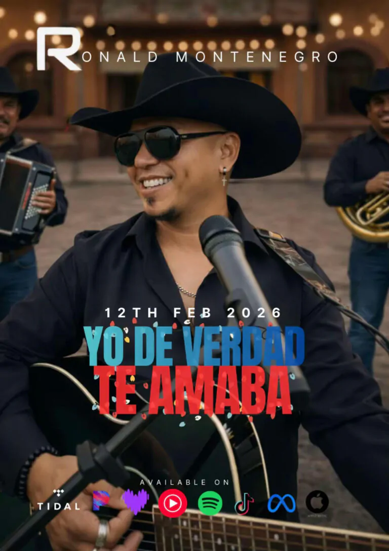 Ronald Montenegro presenta “Yo de verdad te amaba” en 2026