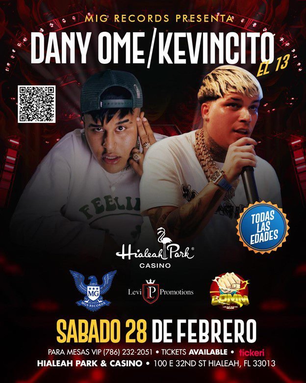 Dany Ome & Kevincito confirman show en Miami