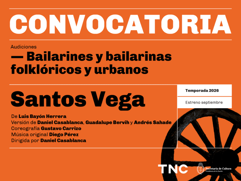 Convocatoria abierta para "Santos Vega" en 2026