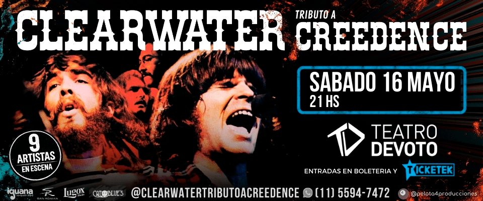 Tributo a Creedence: Clearwater en el Teatro Devoto 2026