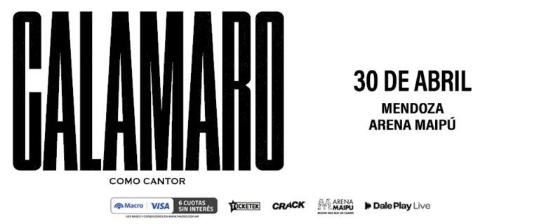 Andrés Calamaro anuncia “Como Cantor” y vuelve a Mendoza en 2026
