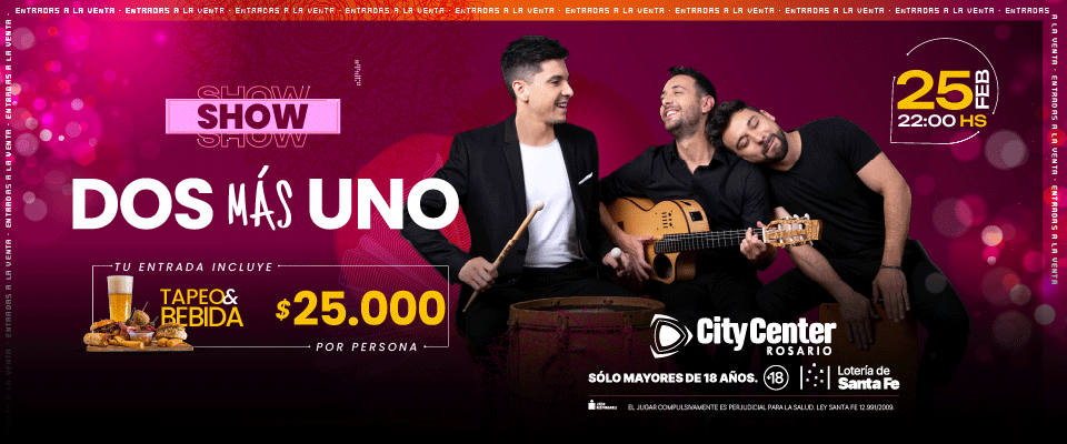 Dos Más Uno llega a Rosario en 2026