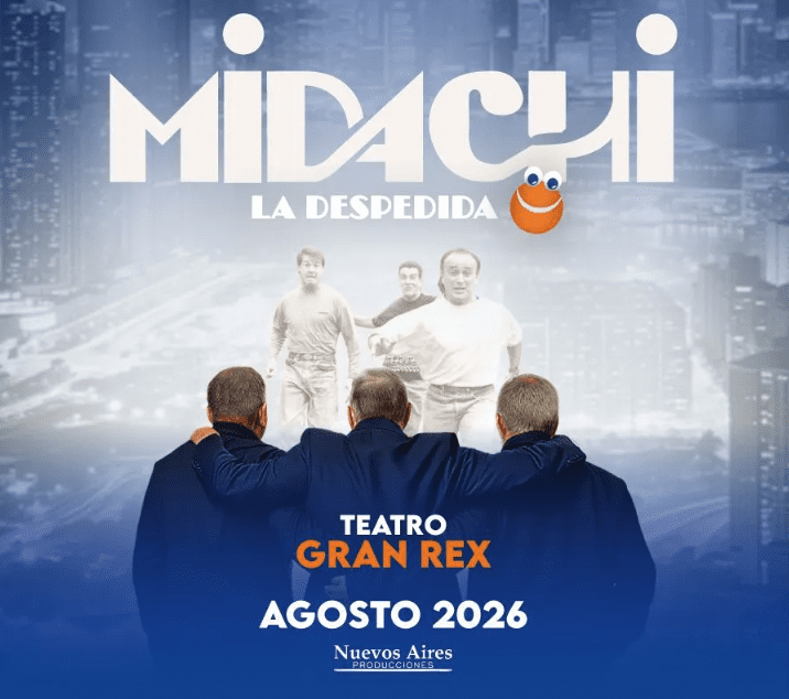 Midachi regresa al Gran Rex en 2026 para su despedida definitiva