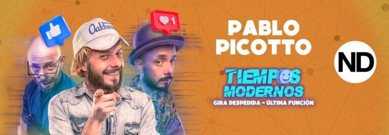 Pablo Picotto estrena la gira despedida de Tiempos Modernos en 2026