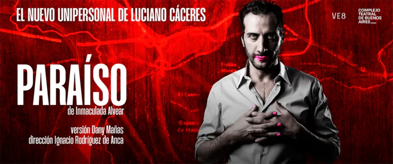 Luciano Cáceres protagoniza “Paraíso” en 2026. Tickets online