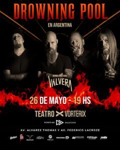 Drowning Pool en Argentina 2026: entradas online