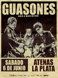 Guasones en Córdoba y La Plata 2026. Tickets online