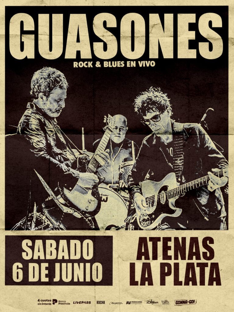 Guasones en Córdoba y La Plata 2026. Tickets online
