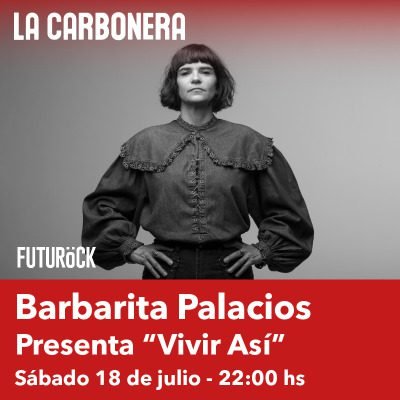 Barbarita Palacios se presentará en La Carbonera en 2026