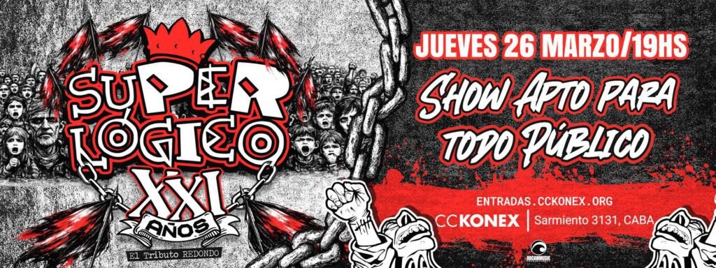 Superlógico festeja 21 años en el Konex en 2026